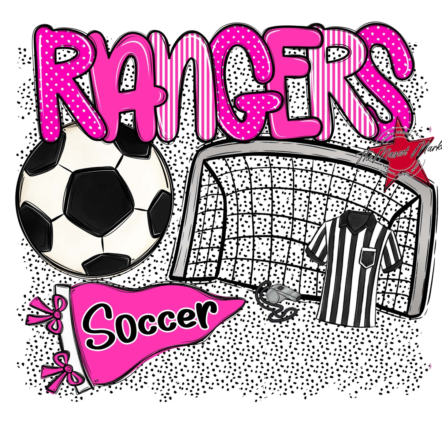 Rangers Soccer Spirit-Pink