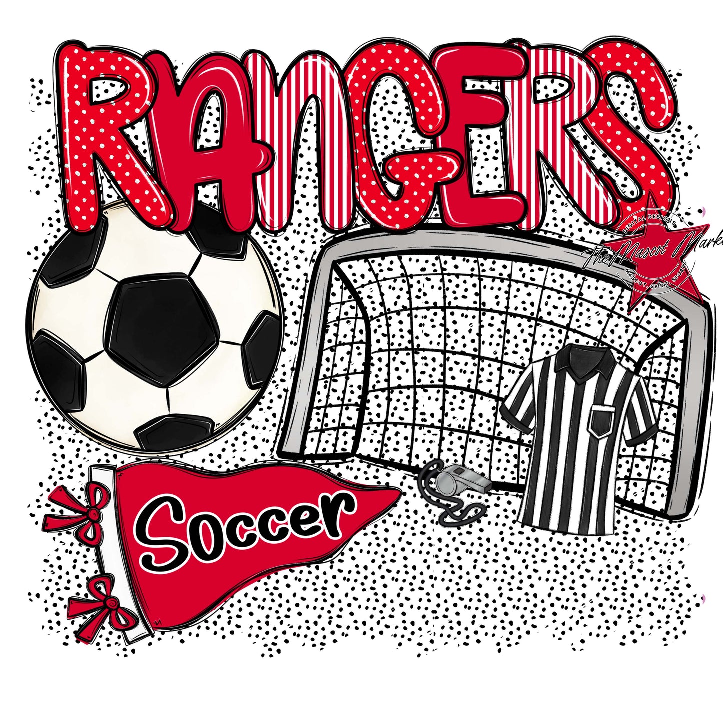Rangers Soccer Spirit-Red