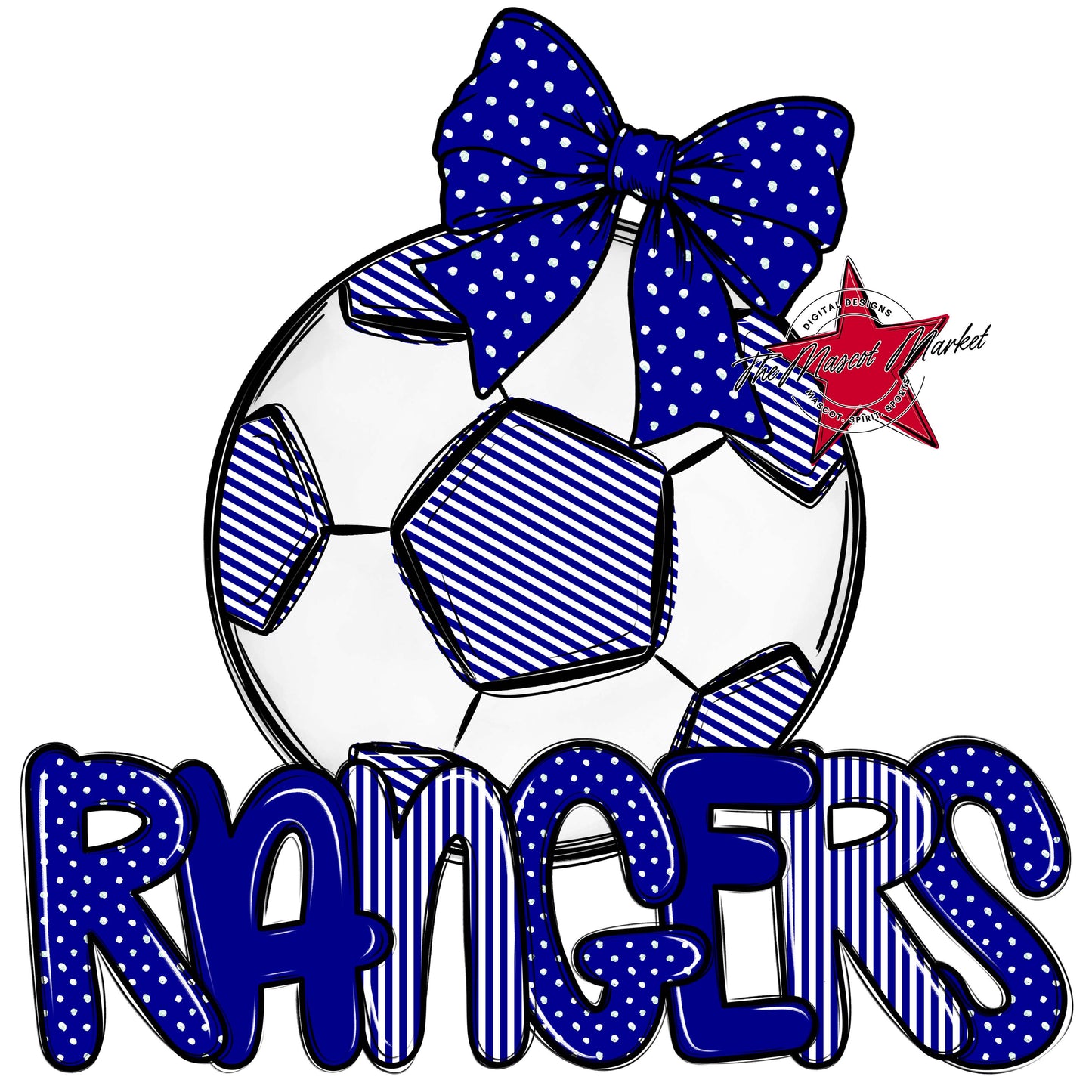 Rangers Soccer Spirit Design-Blue