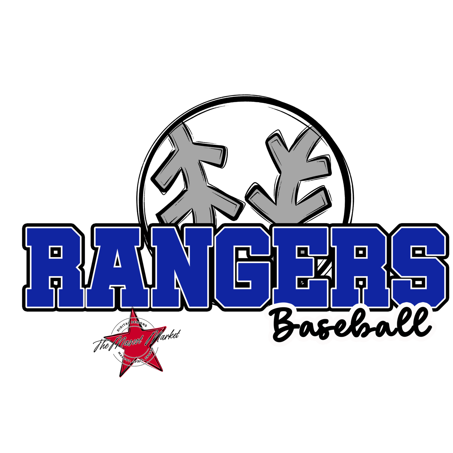 Rangers Varsity Baseball-Royal Blue