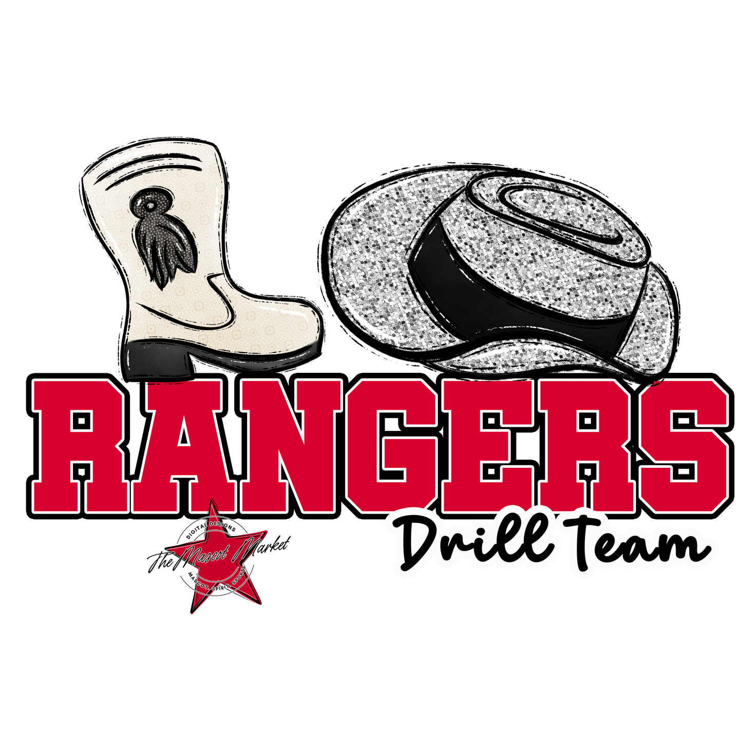 Rangers Varsity Drillteam-Red
