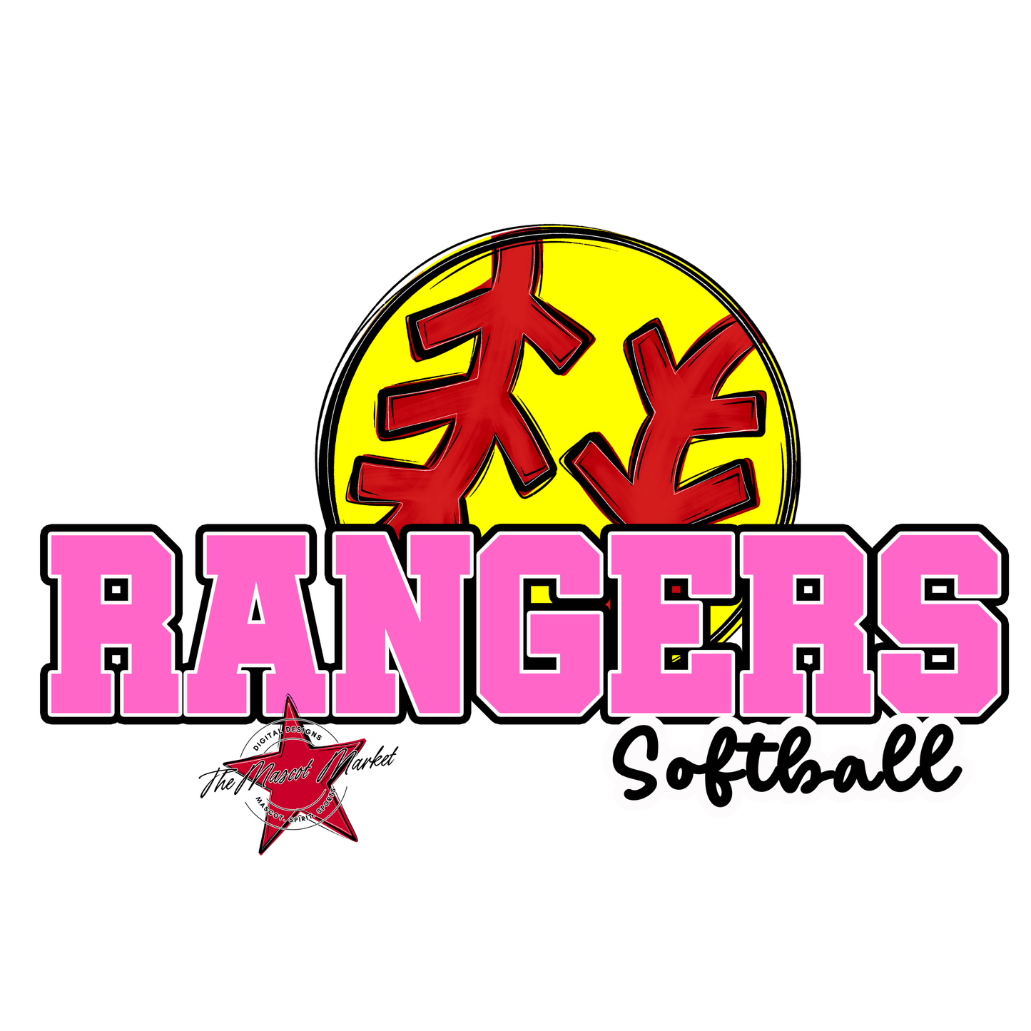 Rangers Varsity Softball-Baby Pink