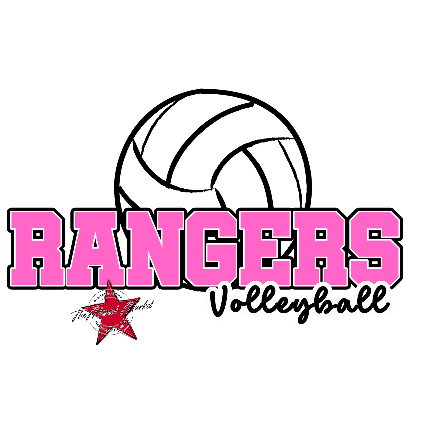 Rangers Varsity Volleyball-Baby Pink
