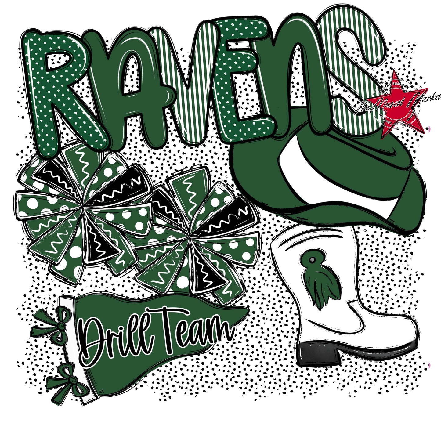 Ravens Drillteam Spirit-Green