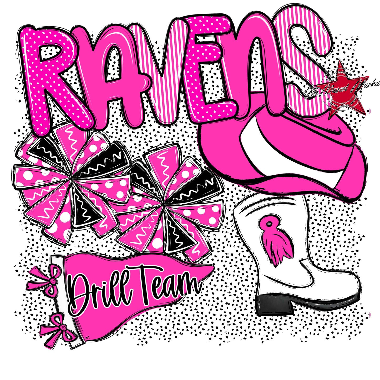 Ravens Drillteam Spirit-Pink