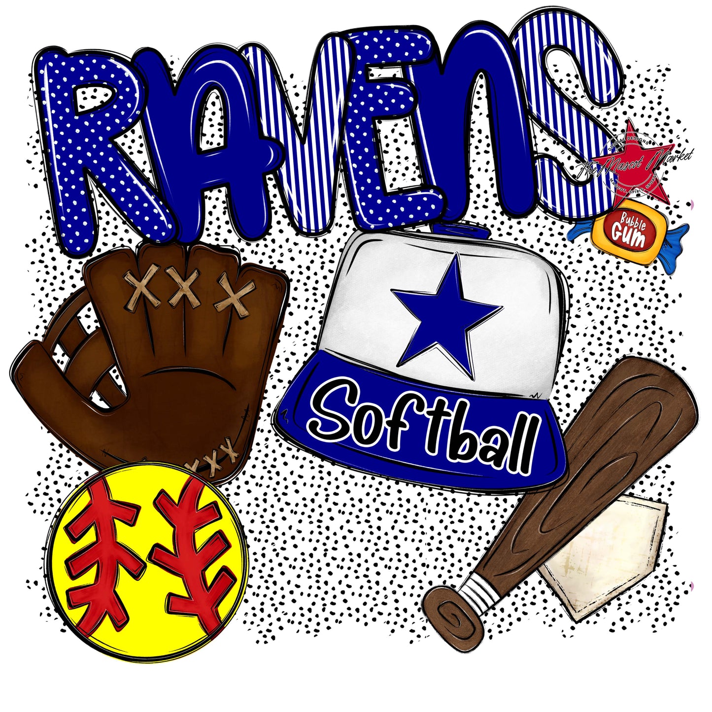 Ravens Softball Spirit-Blue