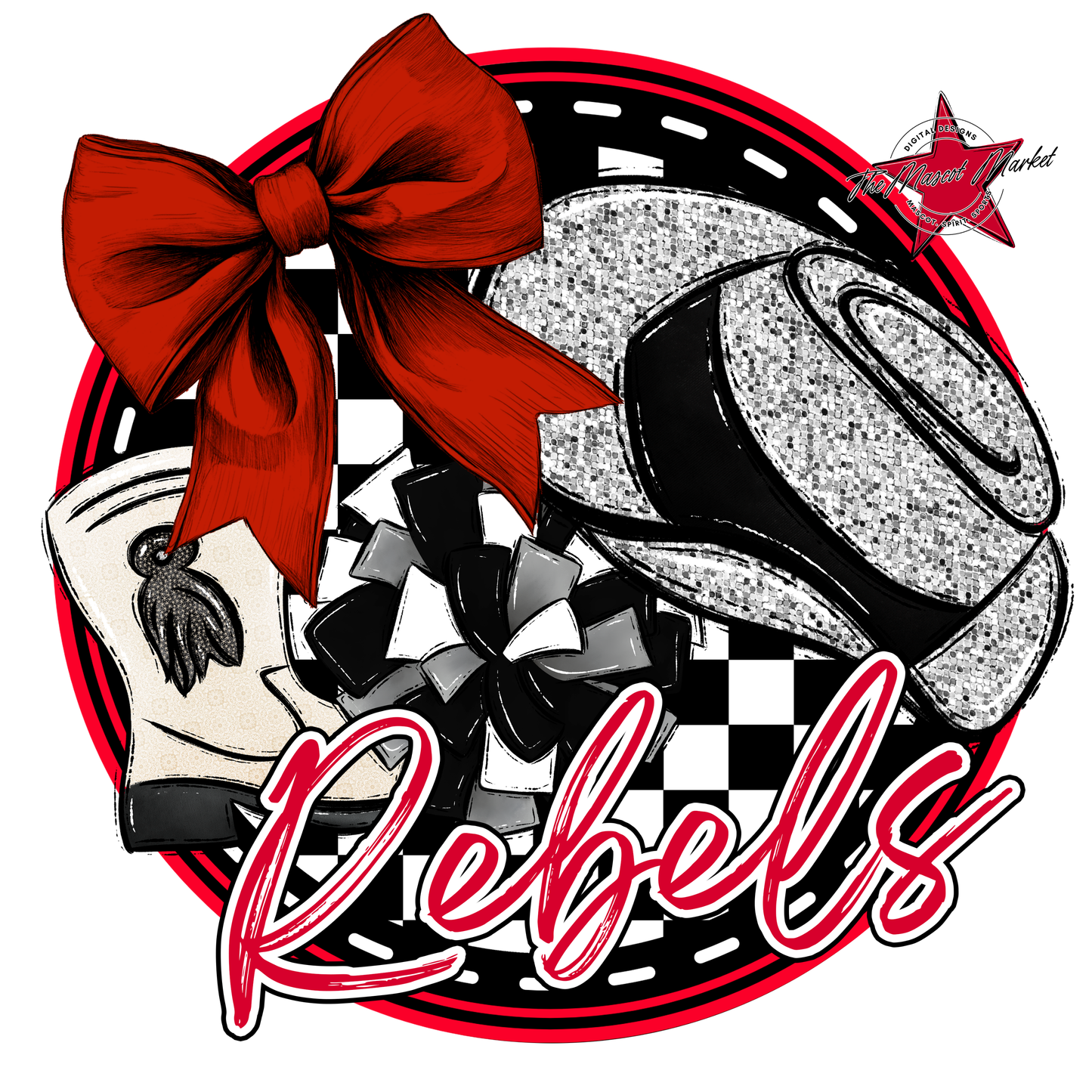Rebels Circle Drillteam Design-Red