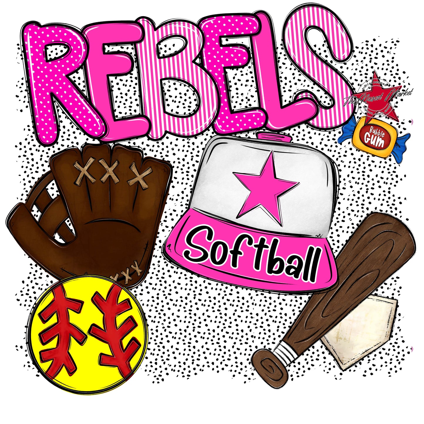 Rebels Softball Spirit-Pink