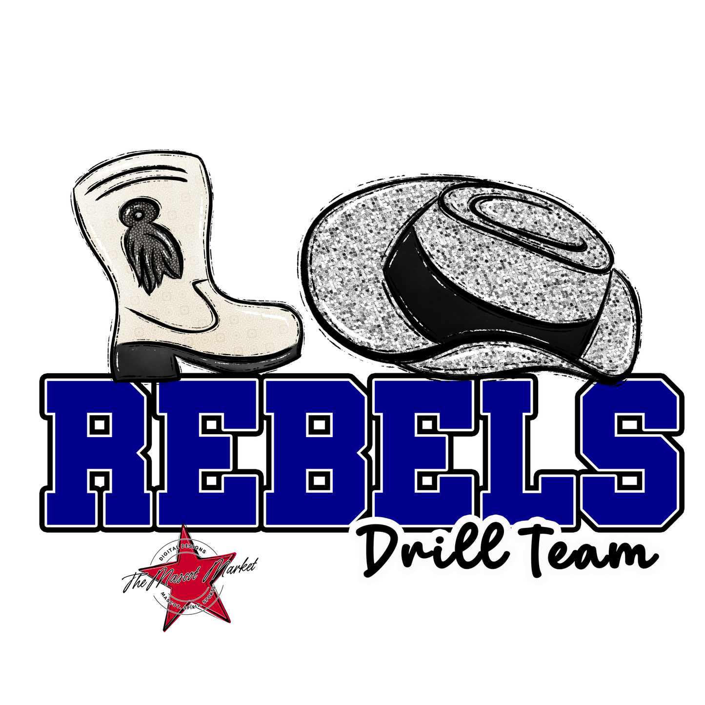 Rebels Varsity Drillteam-Blue