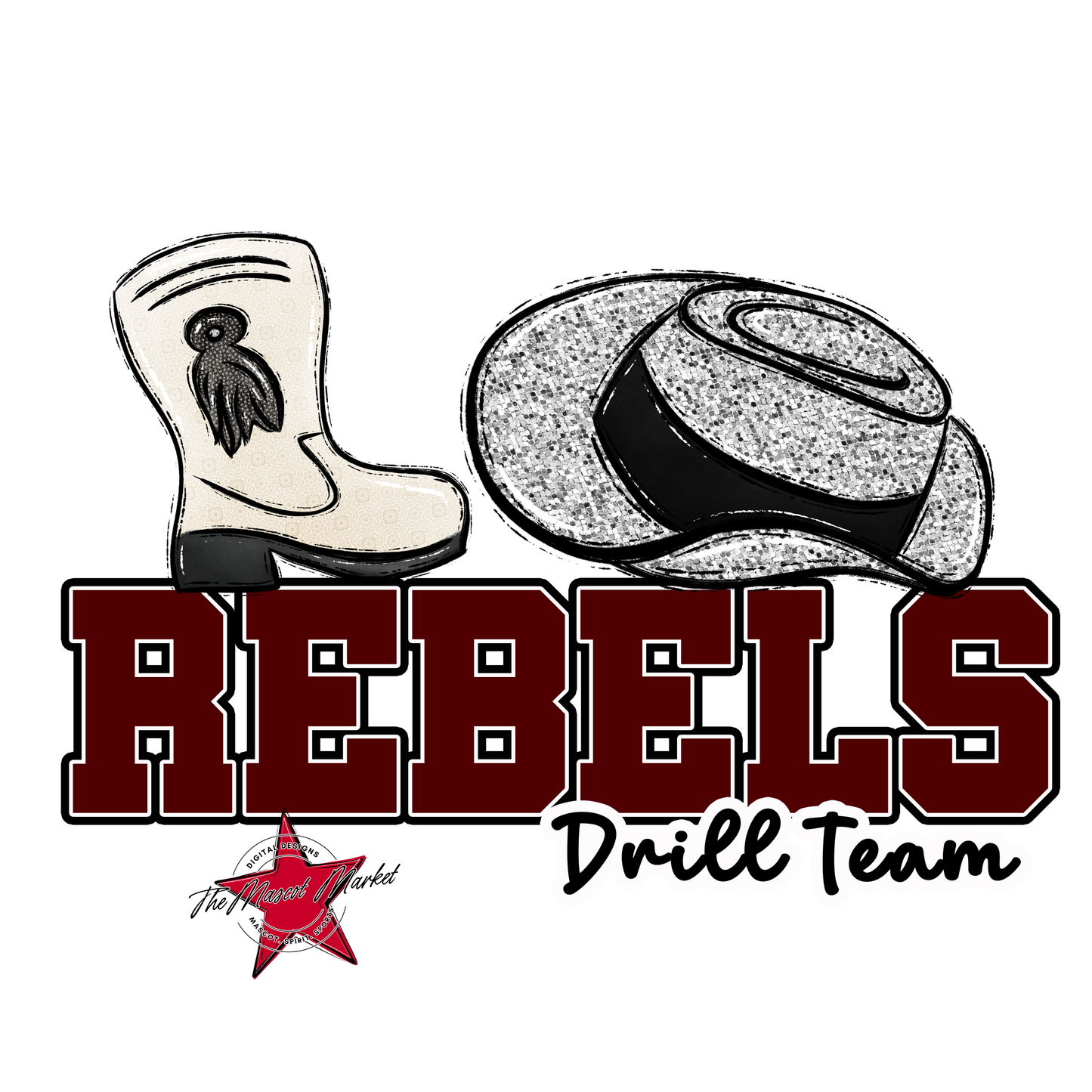 Rebels Varsity Drillteam-Maroon