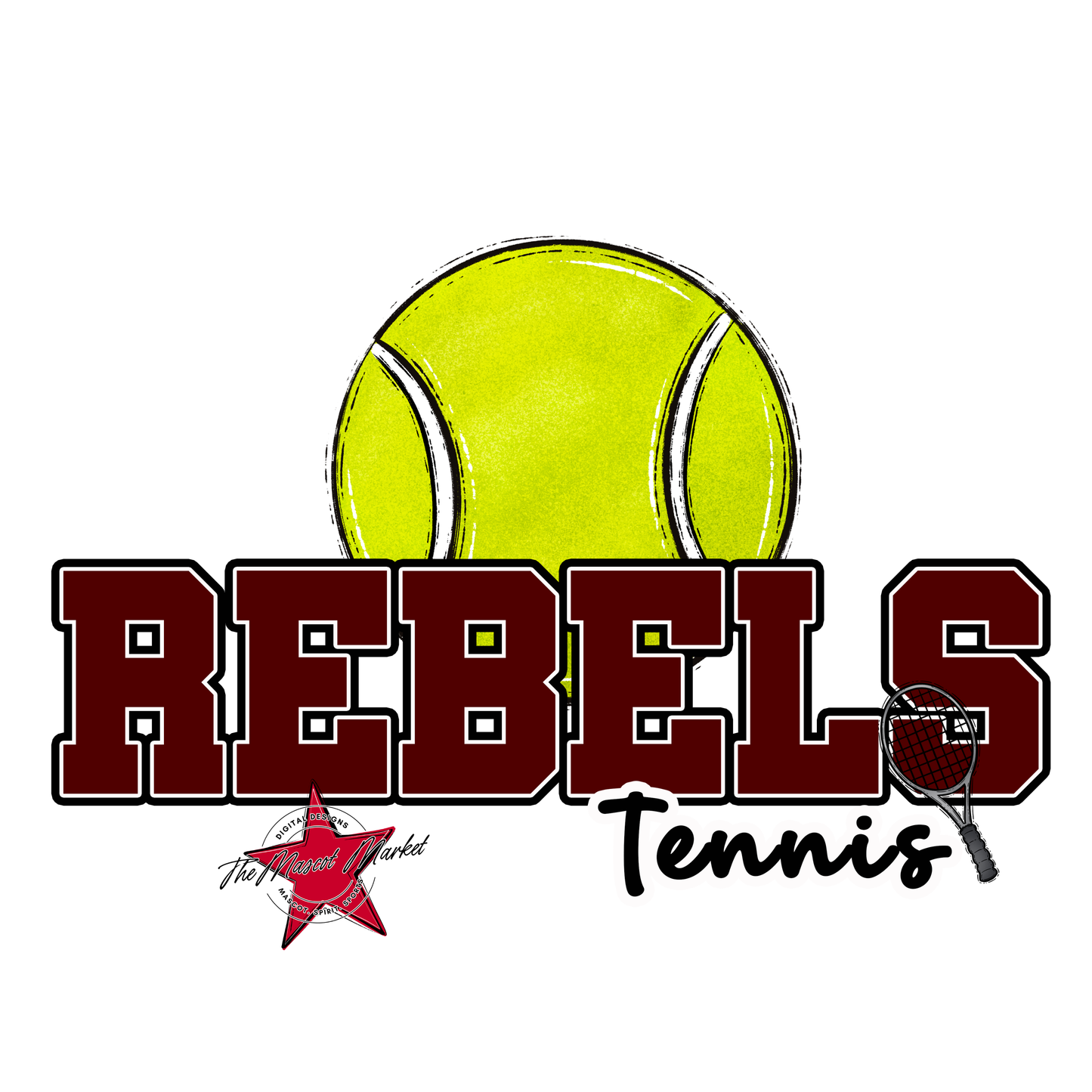 Rebels Varsity Tennis-Maroon