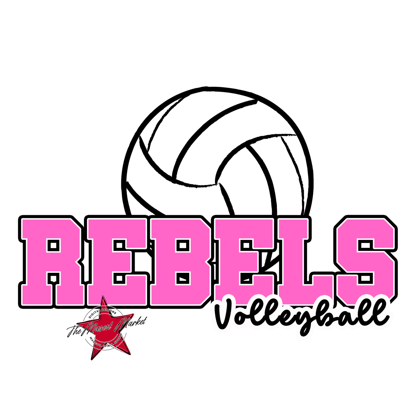 Rebels Varsity Volleyball-Baby Pink