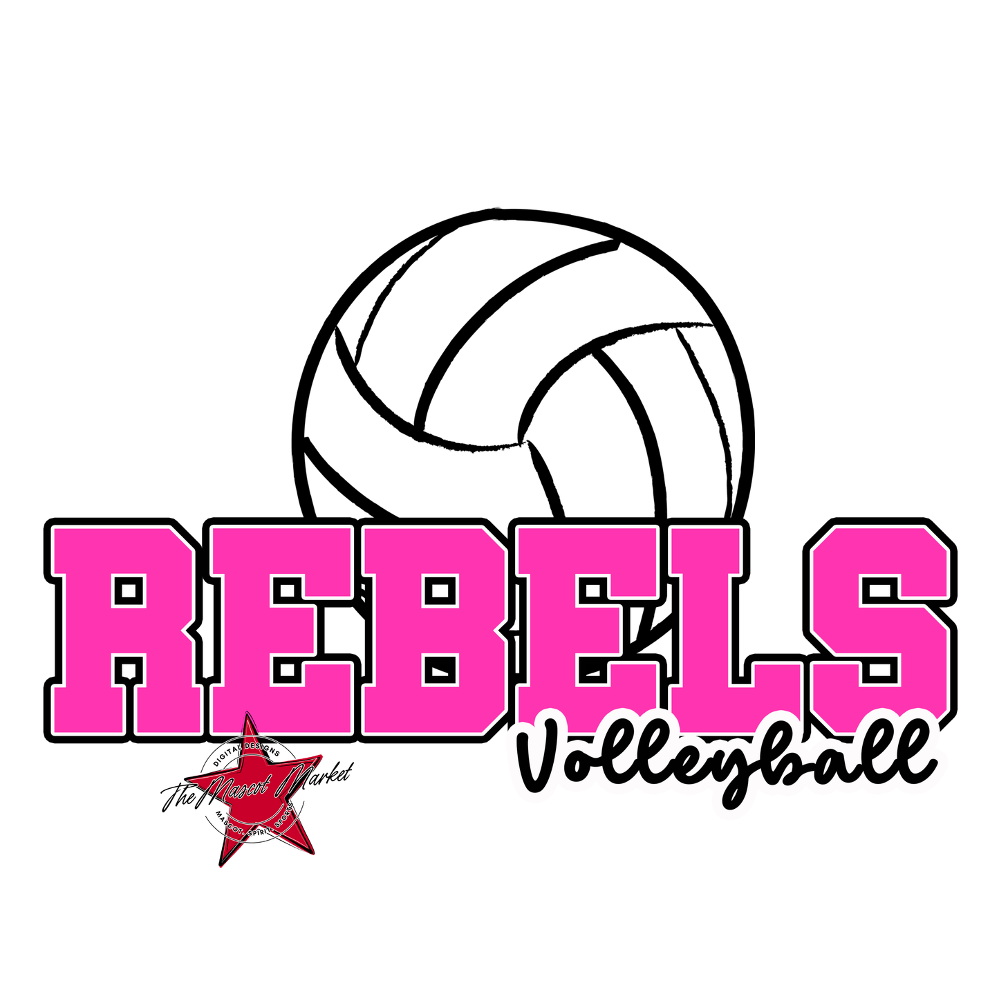 Rebels Varsity Volleyball-Pink