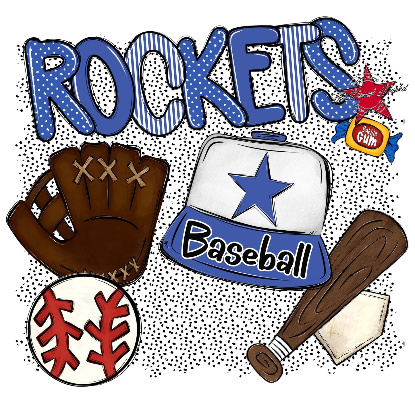 Rockets Baseball Spirit-Off Blue