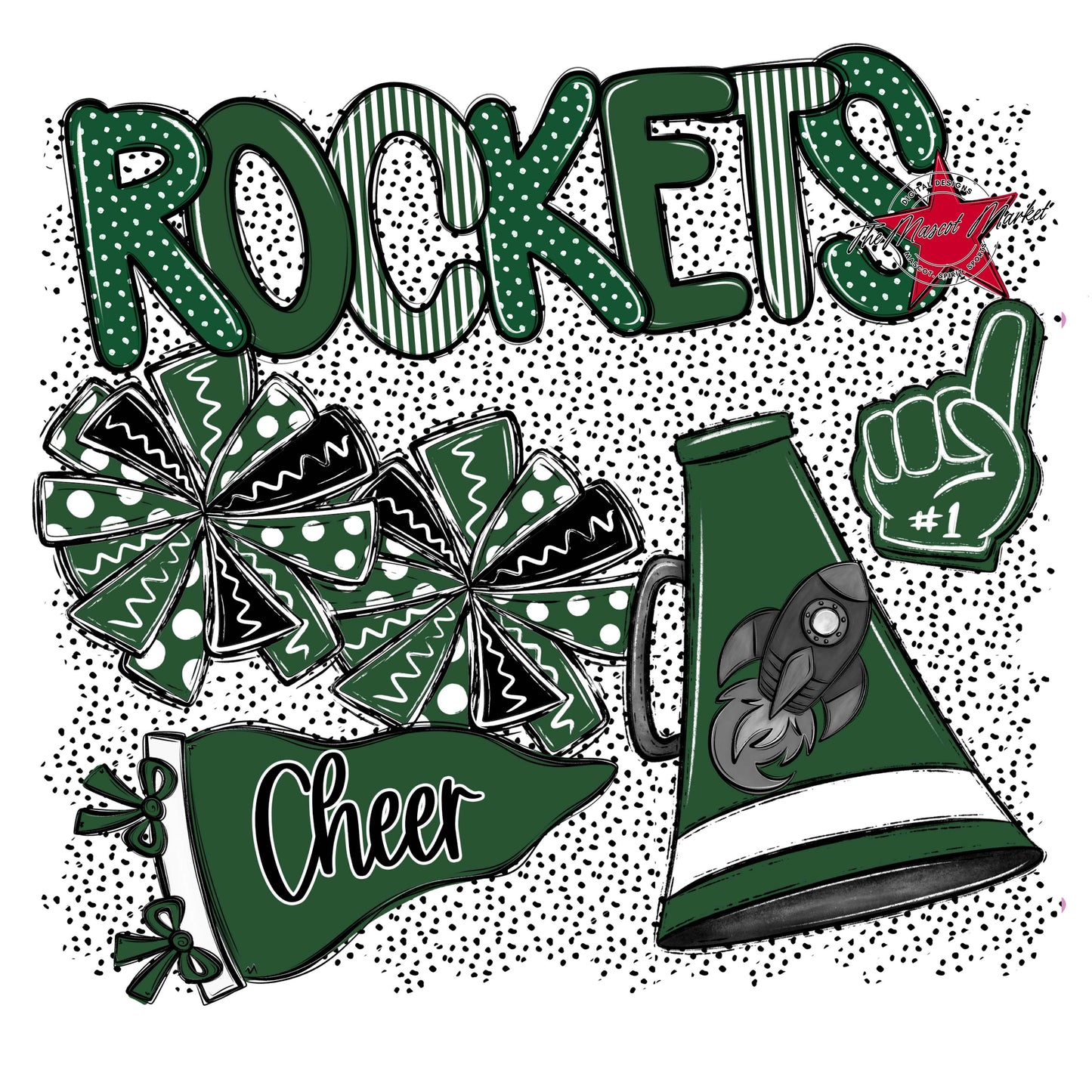 Rockets Cheer Spirit-Green