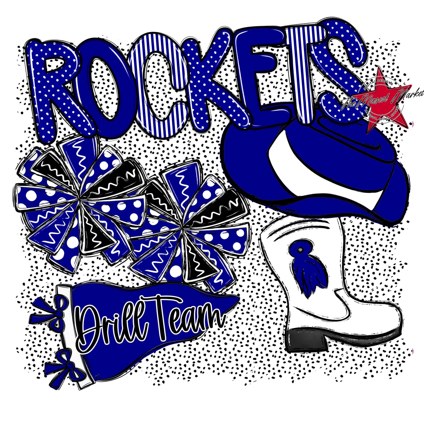Rockets Drillteam Spirit-Blue