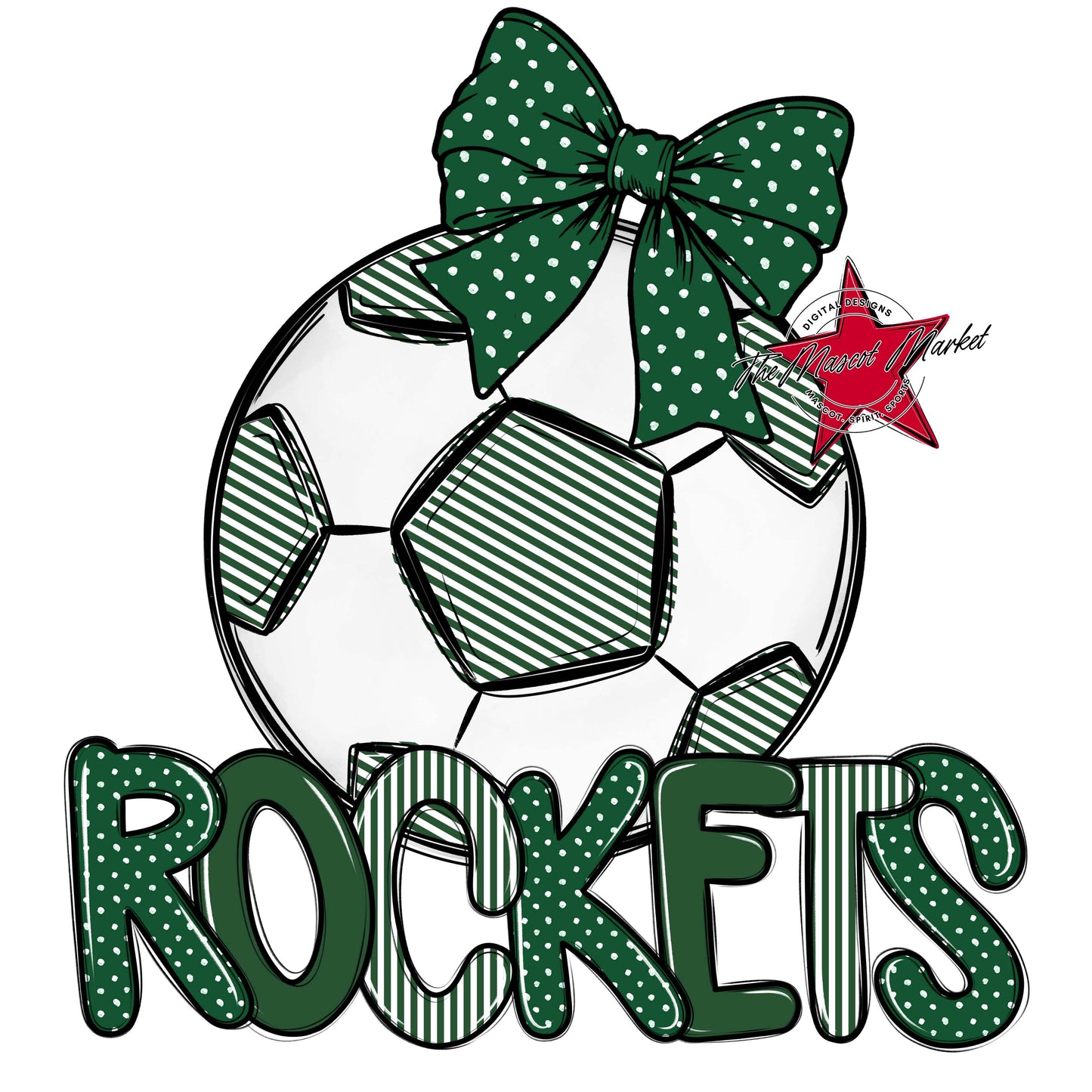 Rockets Soccer Spirit Design-Green