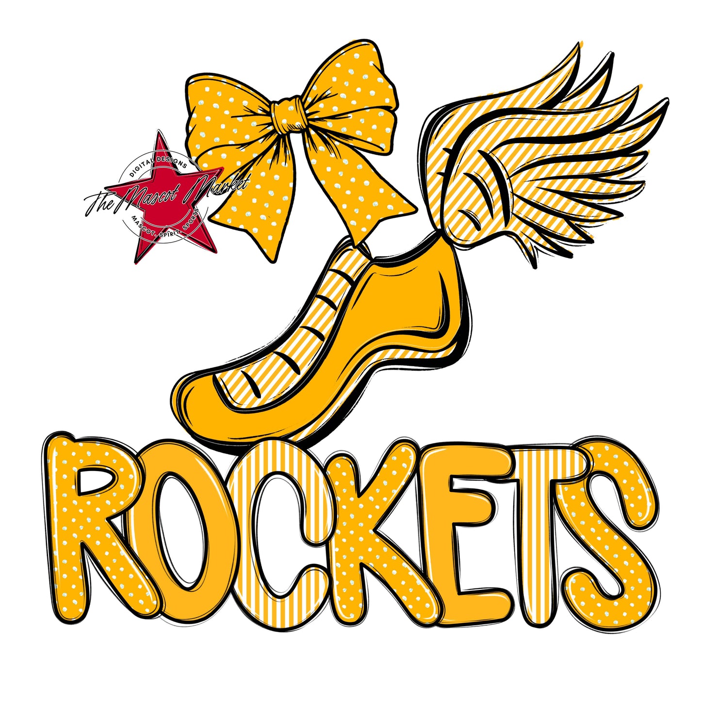 Rockets Track Spirit Design-Yellow