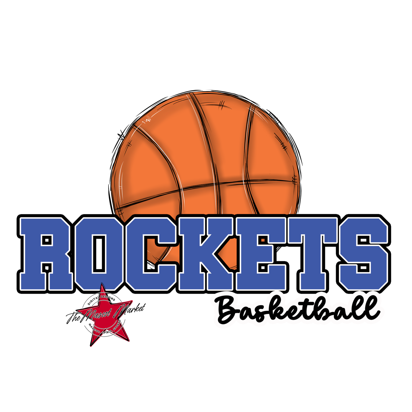 Rockets Varsity Basketball-Off Blue