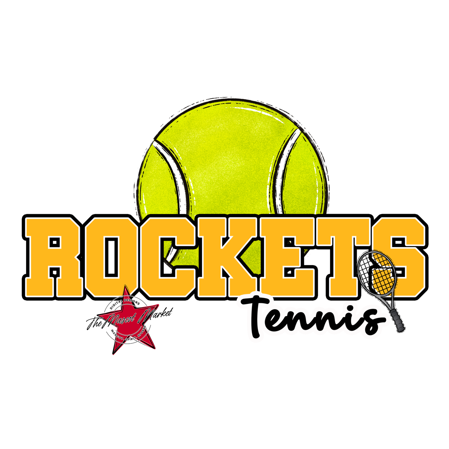 Rockets Varsity Tennis-Yellow