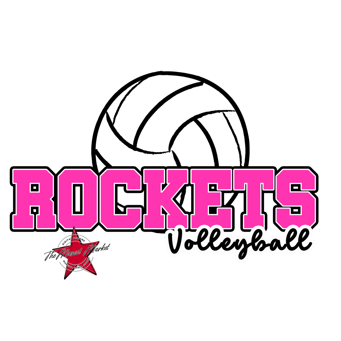 Rockets Varsity Volleyball-Pink