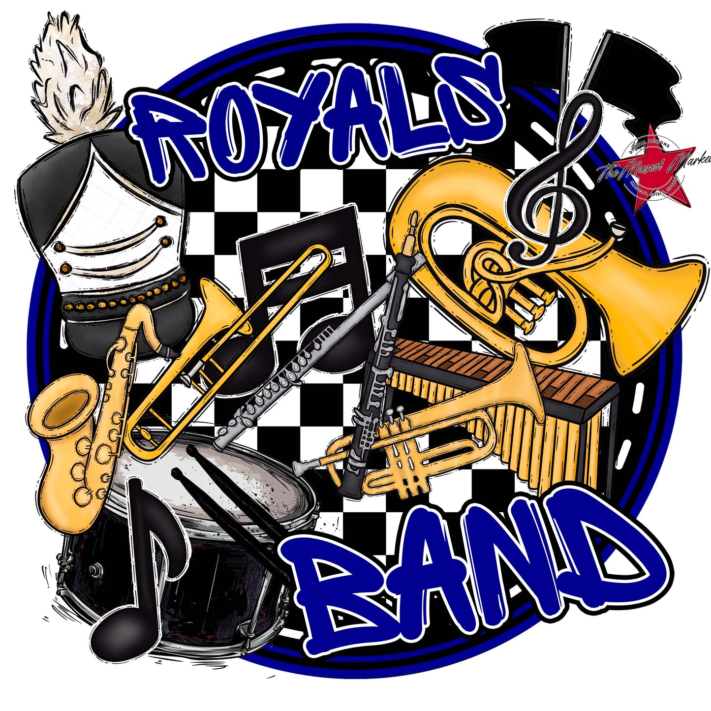 Royals Circle Band Frame-Blue