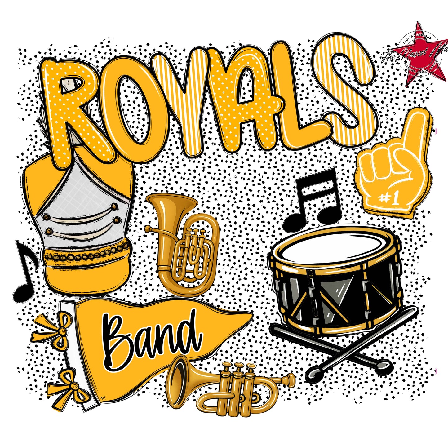 Royals Band Spirit-Yellow