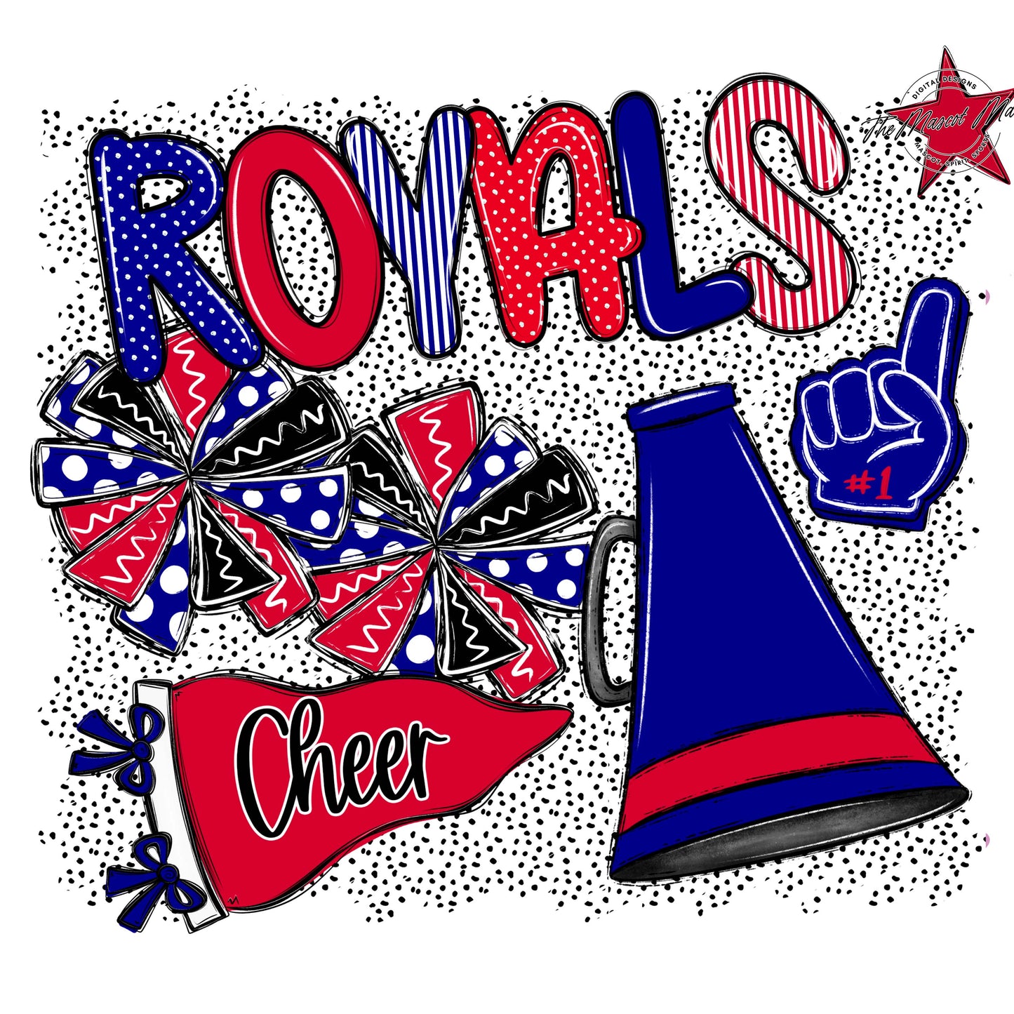 Royals Cheer Spirit-Blue & Red