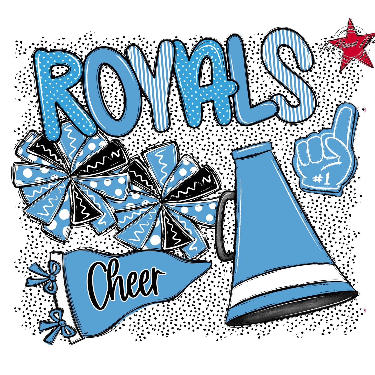 Royals Cheer Spirit-Carolina Blue