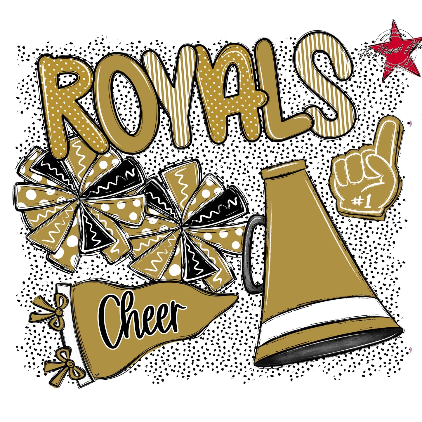Royals Cheer Spirit-Gold