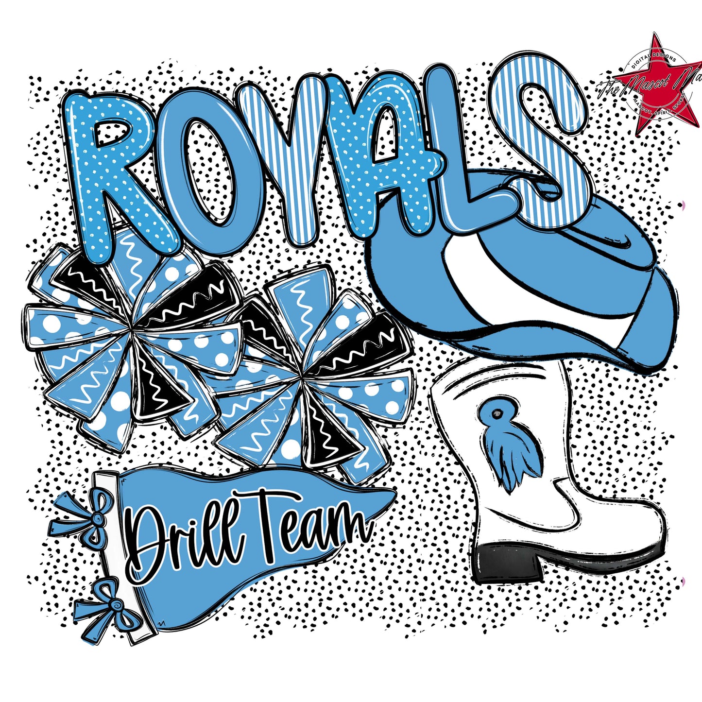 Royals Drillteam Spirit-Carolina Blue