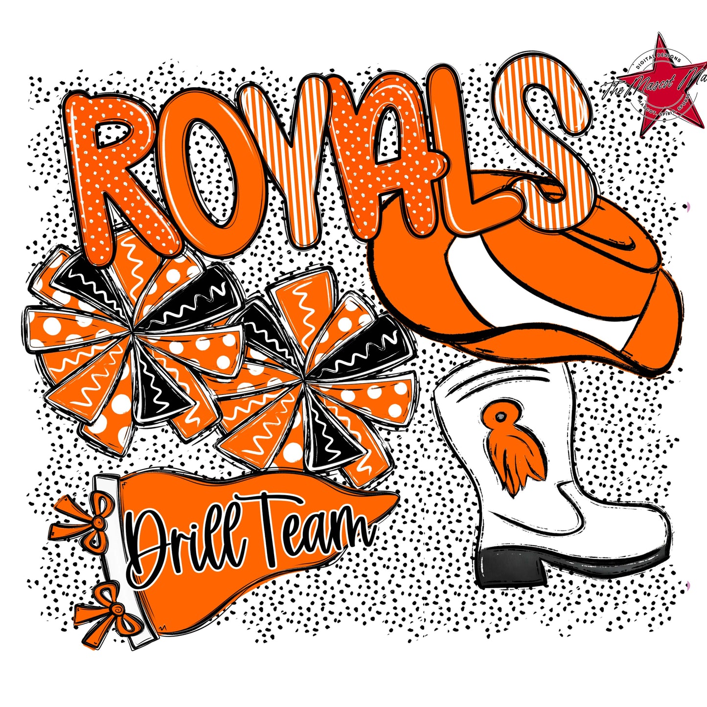 Royals Drillteam Spirit-Orange