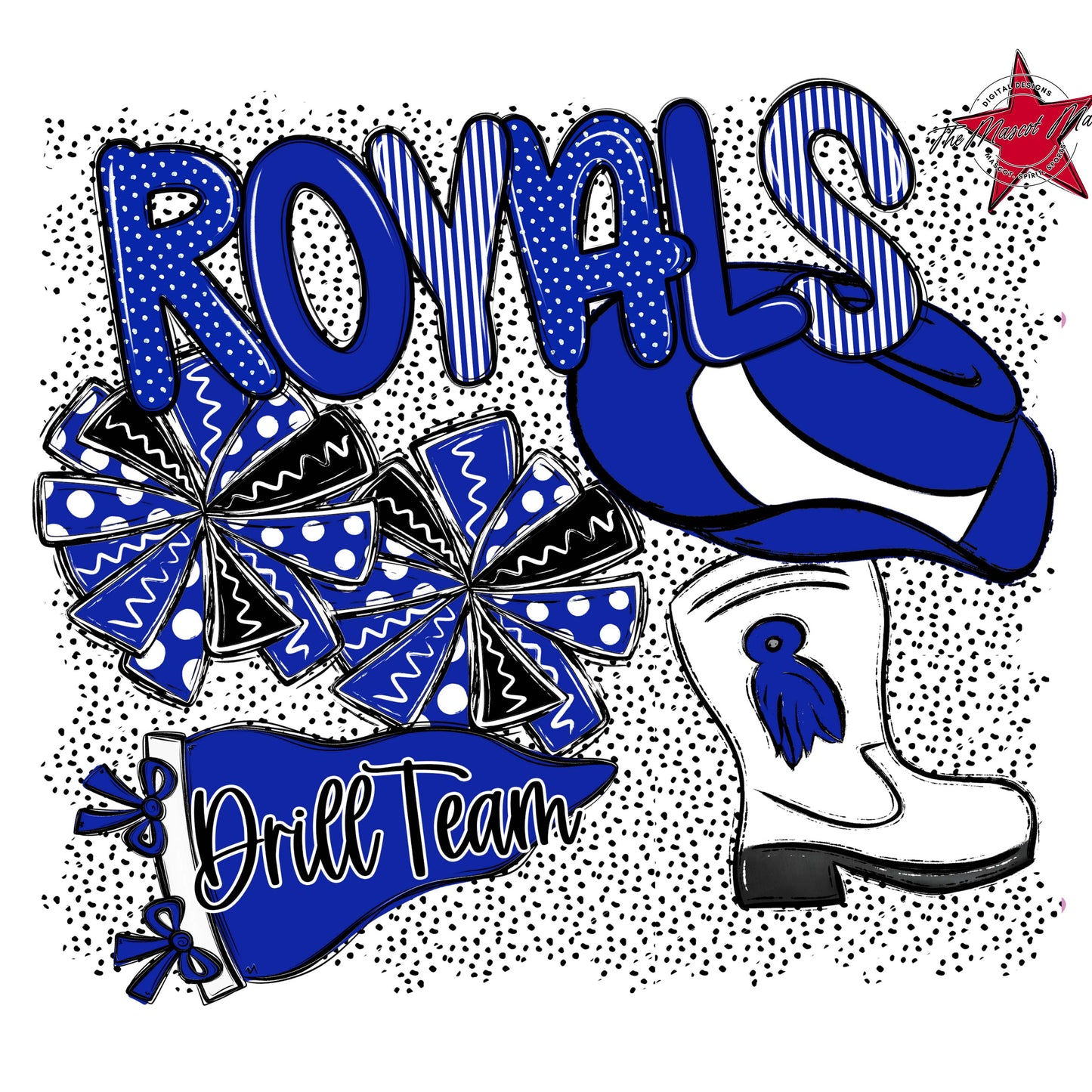 Royals Drillteam Spirit-Royal Blue