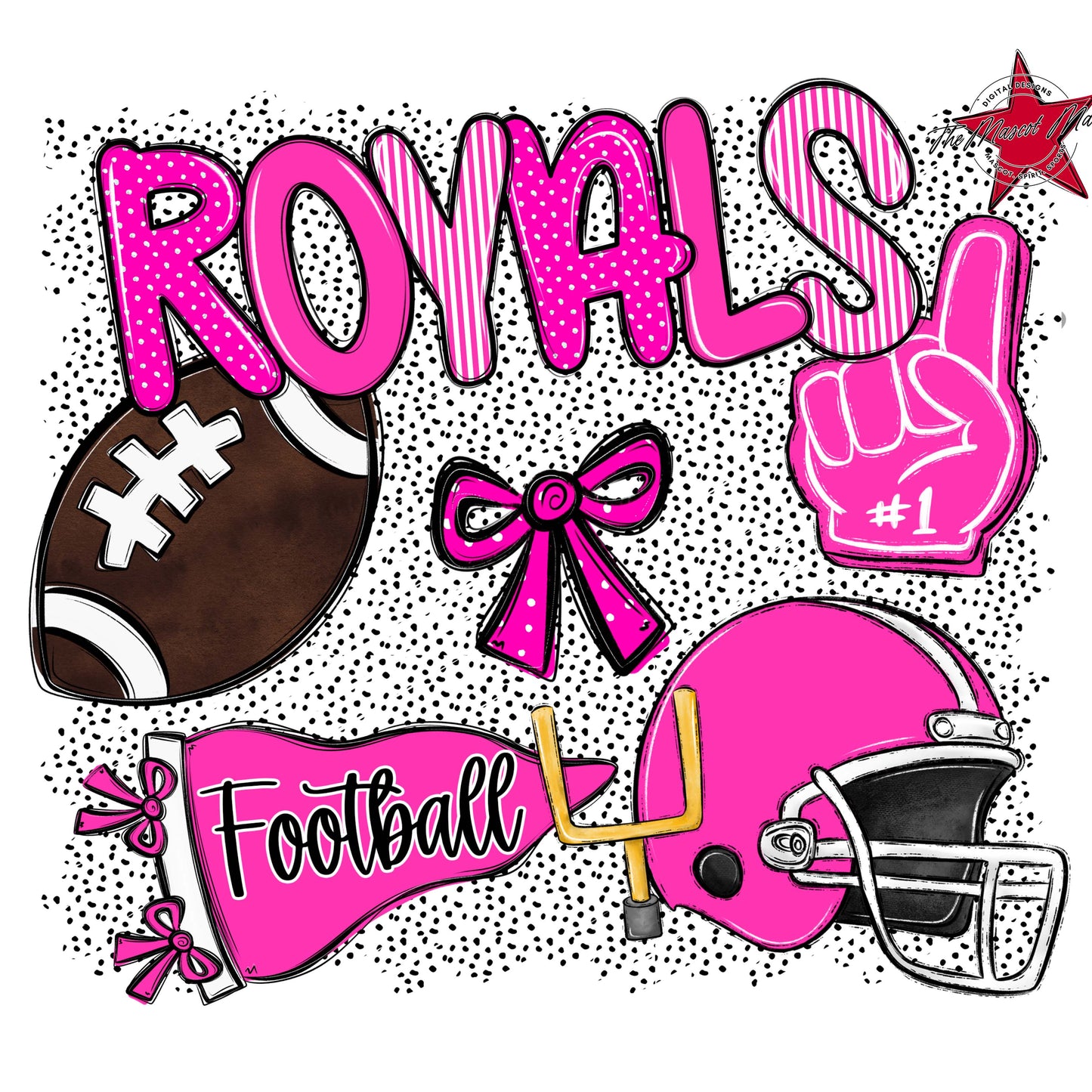 Royals Football Spirit-Pink