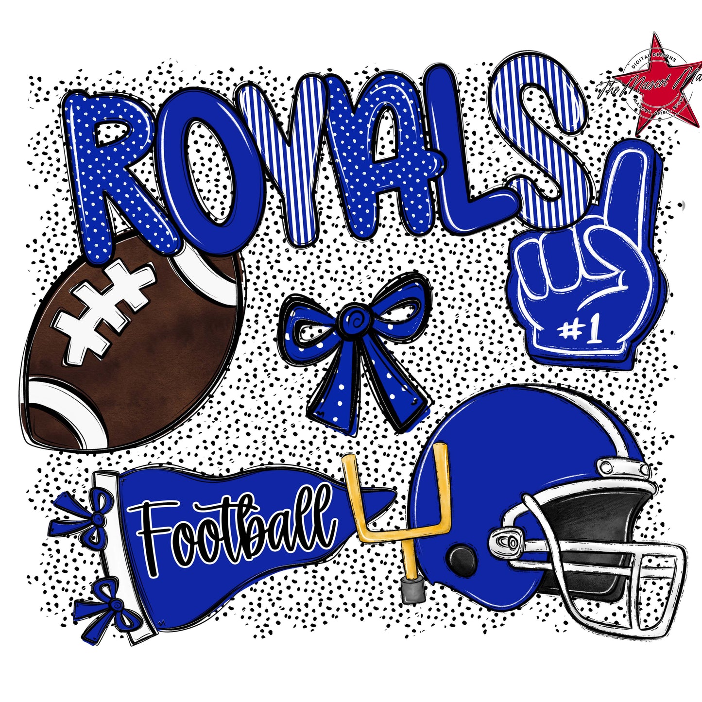 Royals Football Spirit-Royal Blue