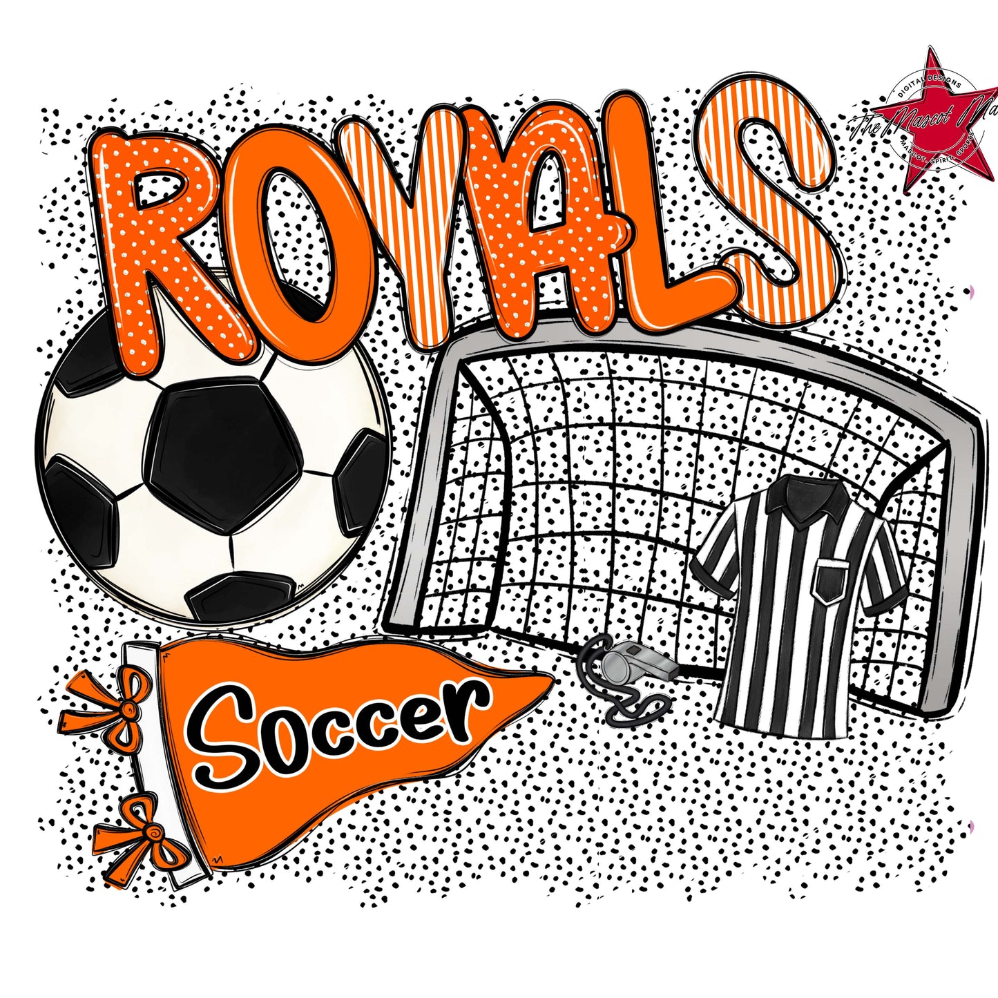 Royals Soccer Spirit-Orange