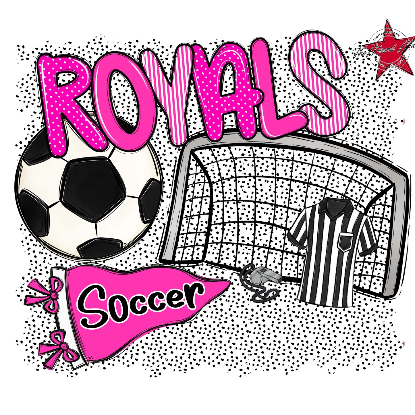 Royals Soccer Spirit-Pink