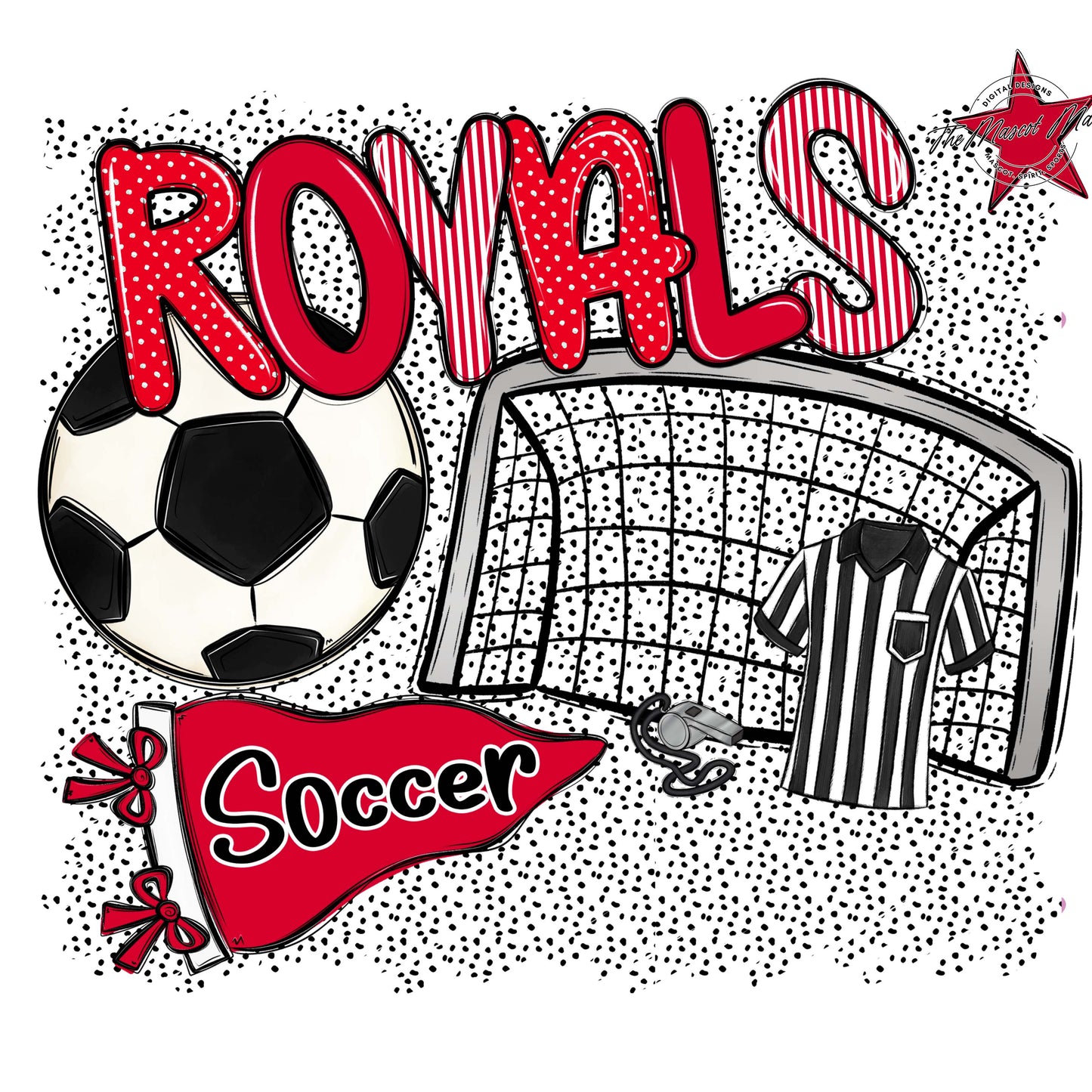 Royals Soccer Spirit-Red