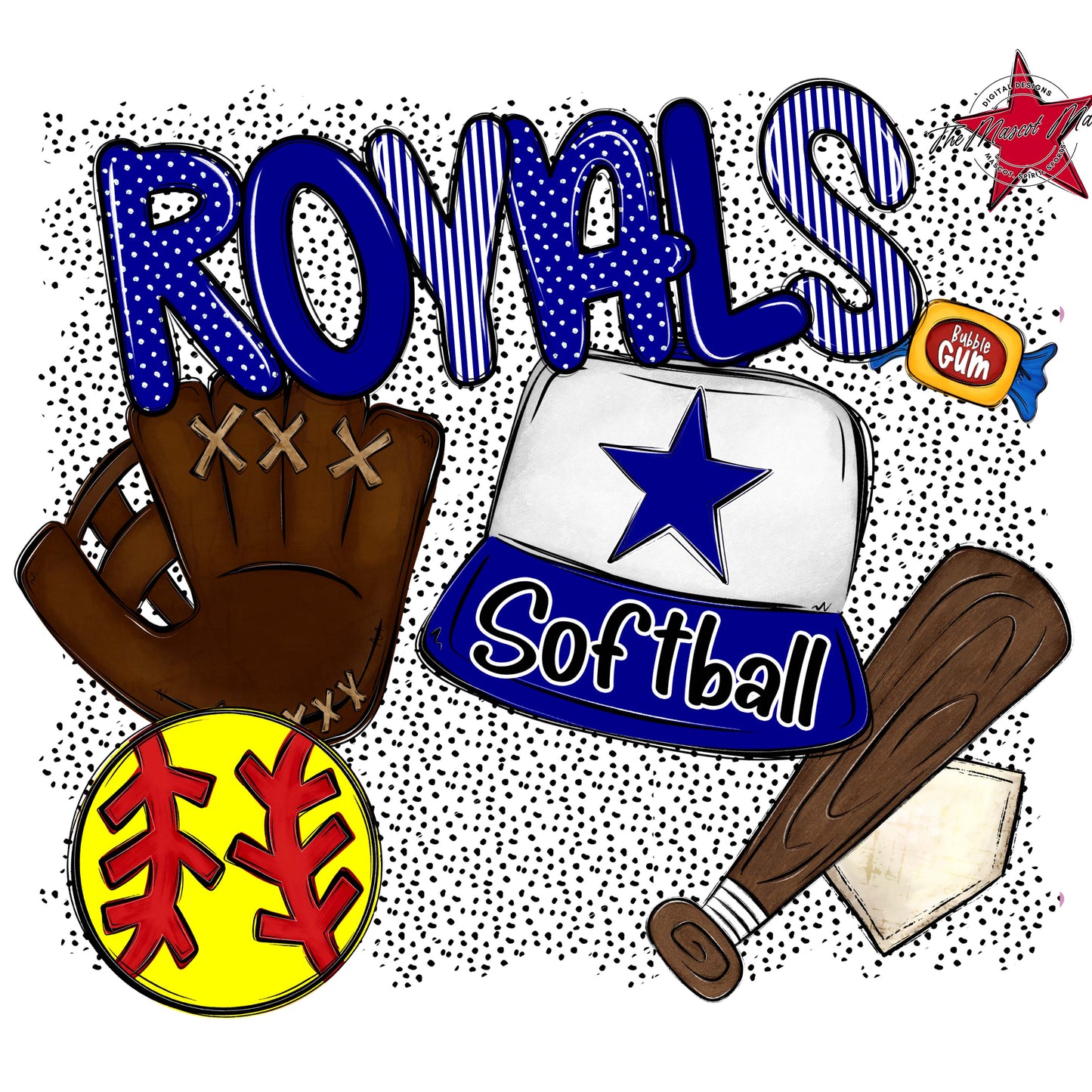Royals Softball Spirit-Blue