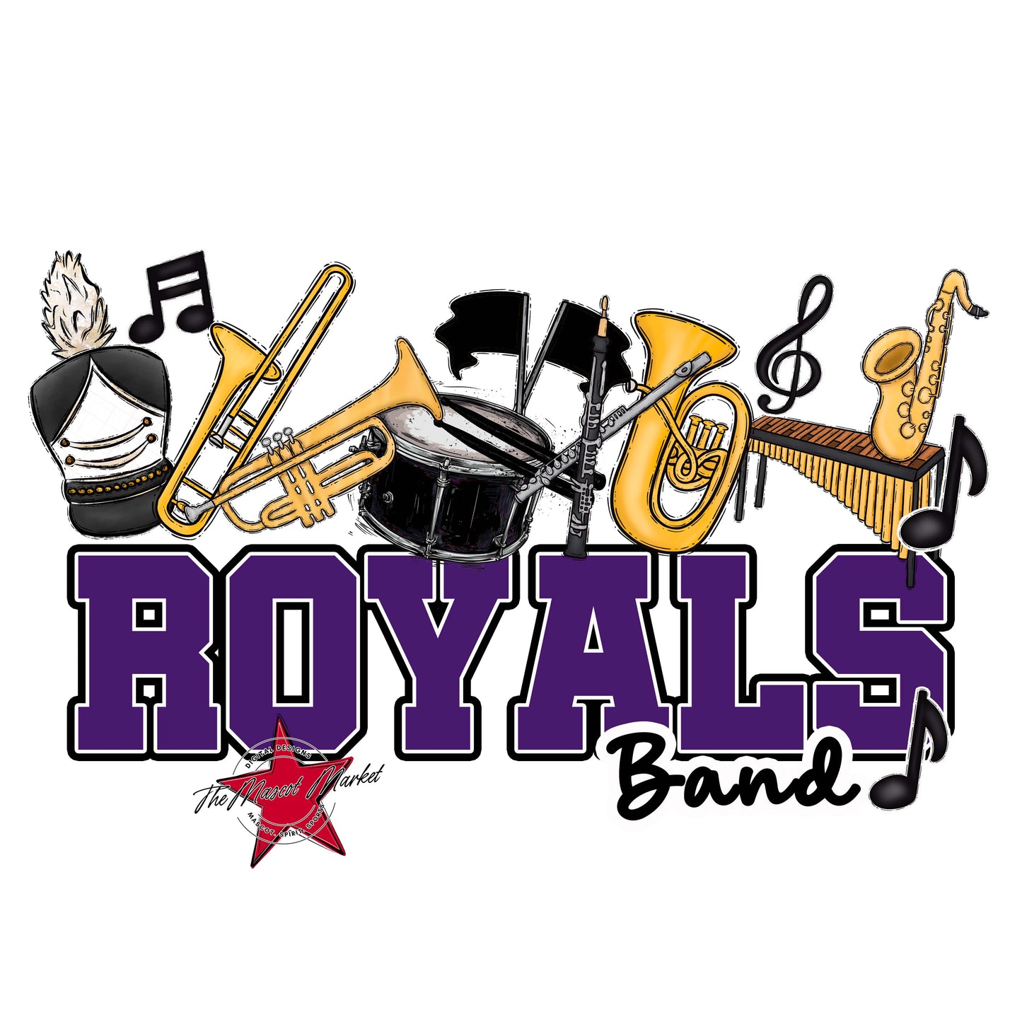 Royals Varsity Band-Purple