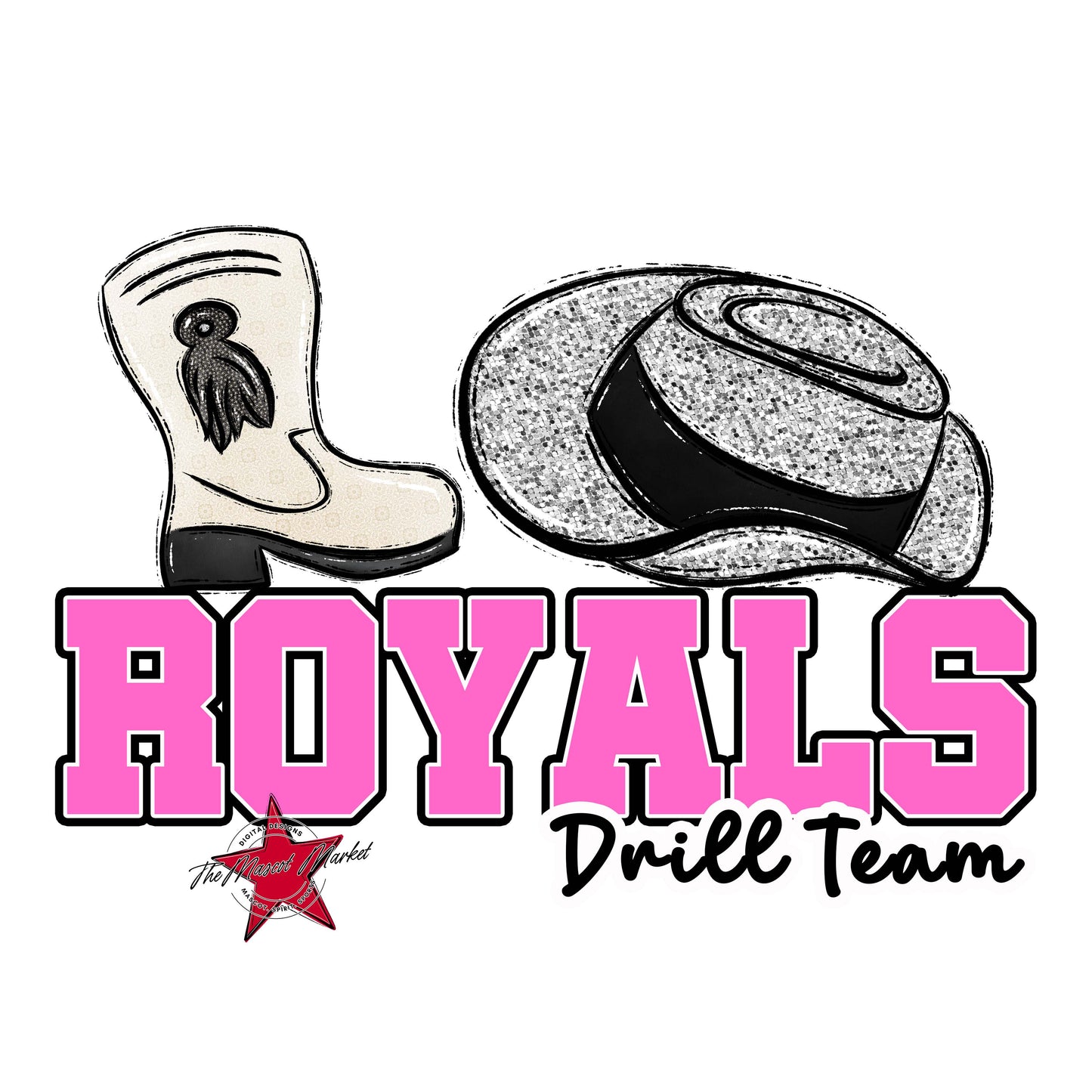 Royals Varsity Drillteam-Baby Pink