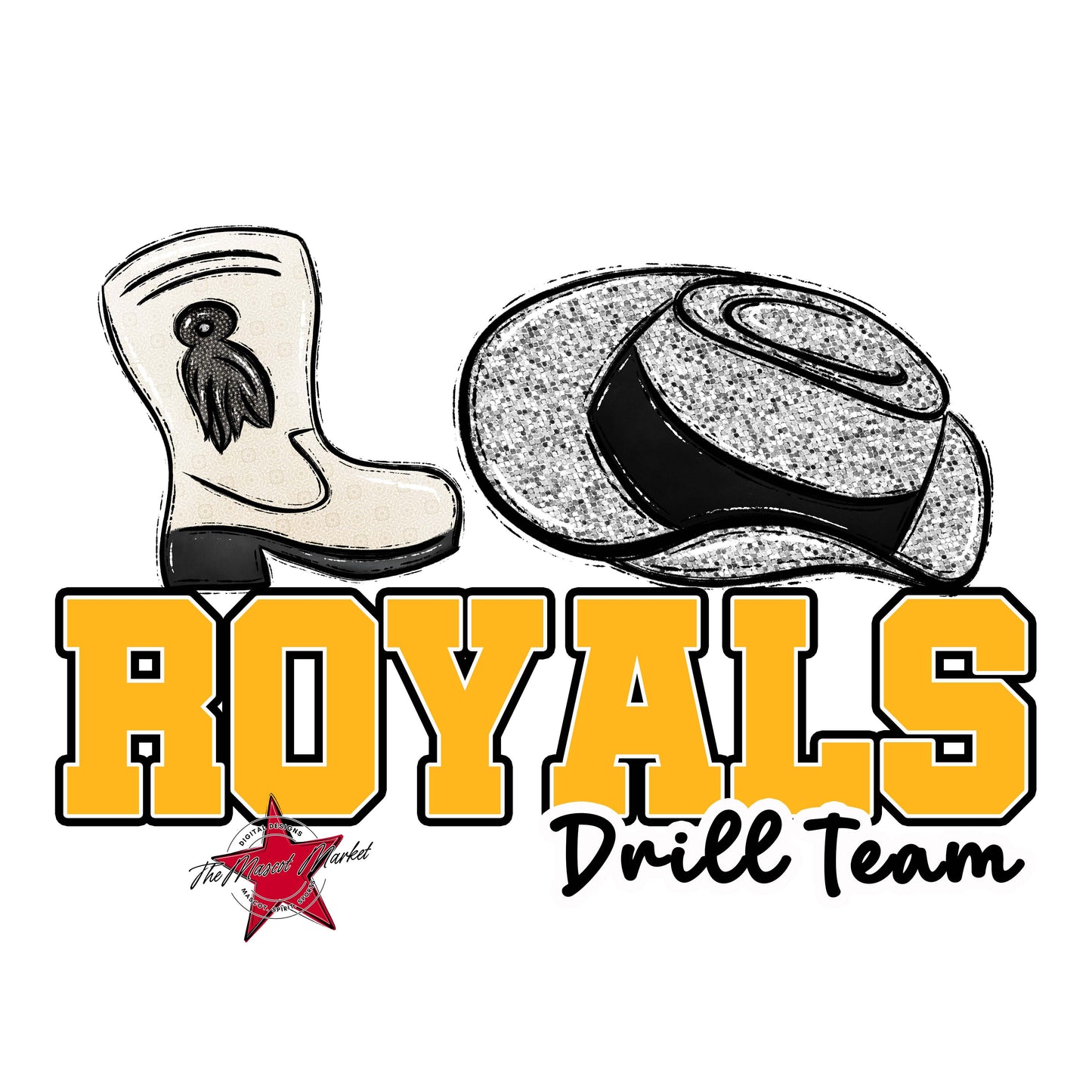 Royals Varsity Drillteam-Yellow