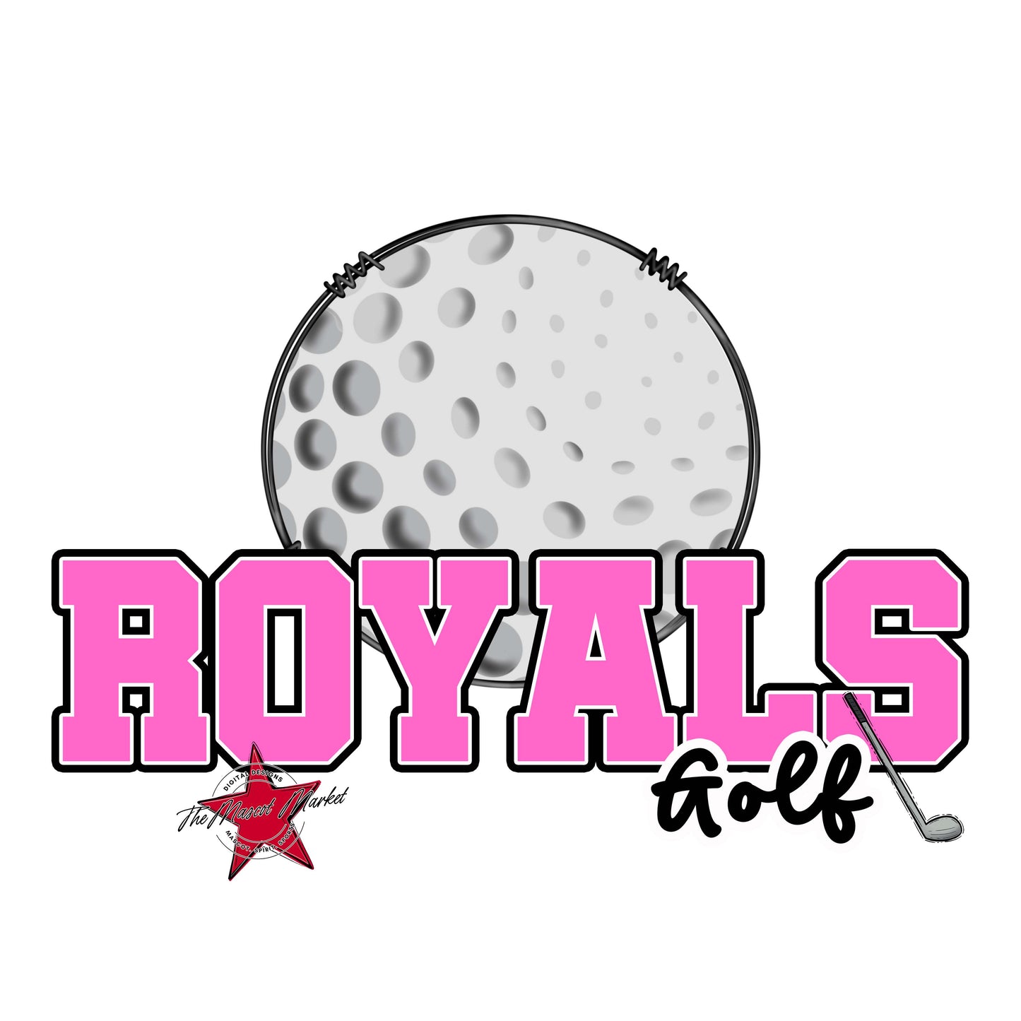 Royals Varsity Golf-Baby Pink