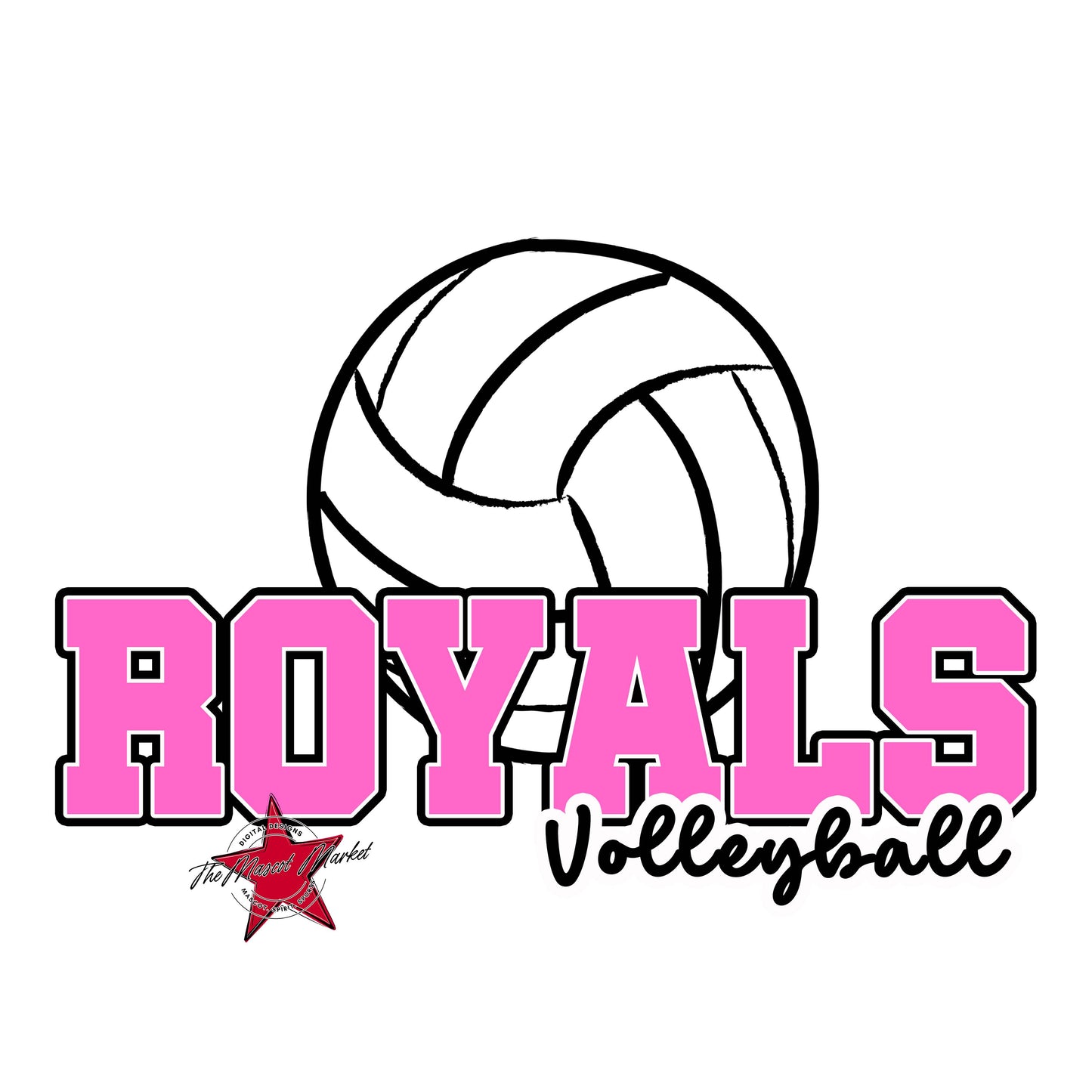 Royals Varsity Volleyball-Baby Pink
