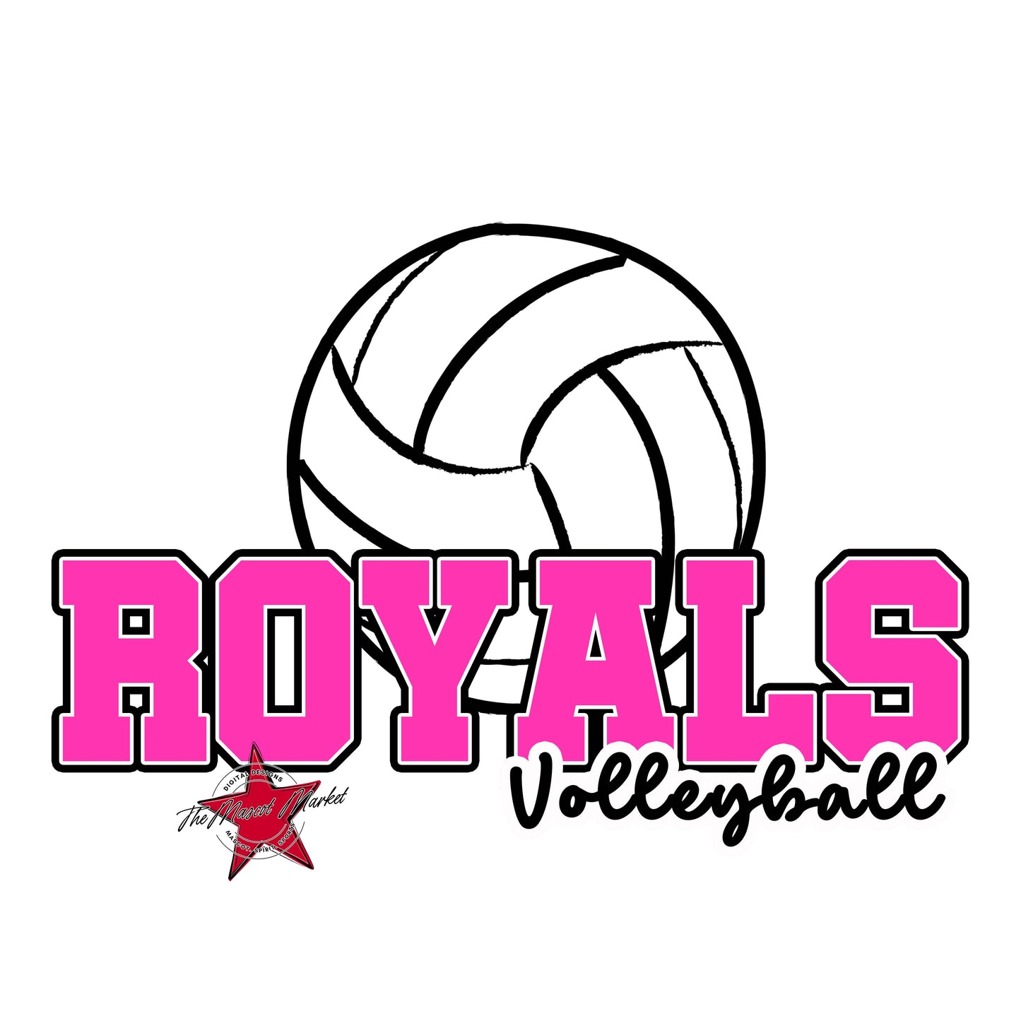 Royals Varsity Volleyball-Pink
