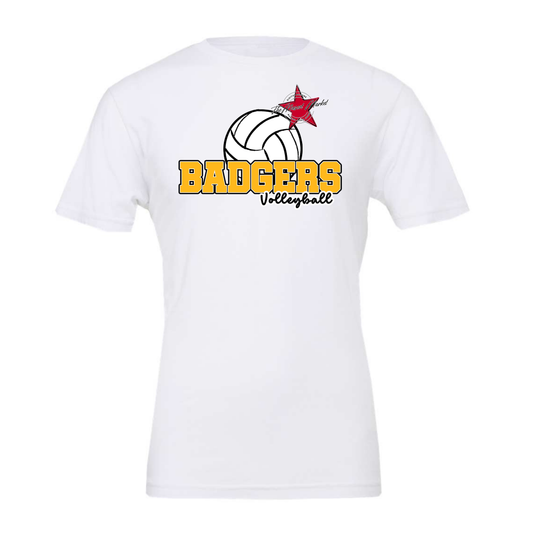 Badgers Volleyball Design-Yellow