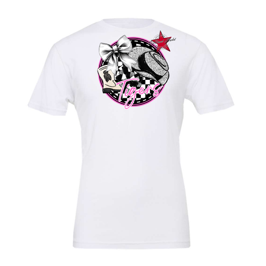 Tigers Circle Drillteam Design-Baby Pink