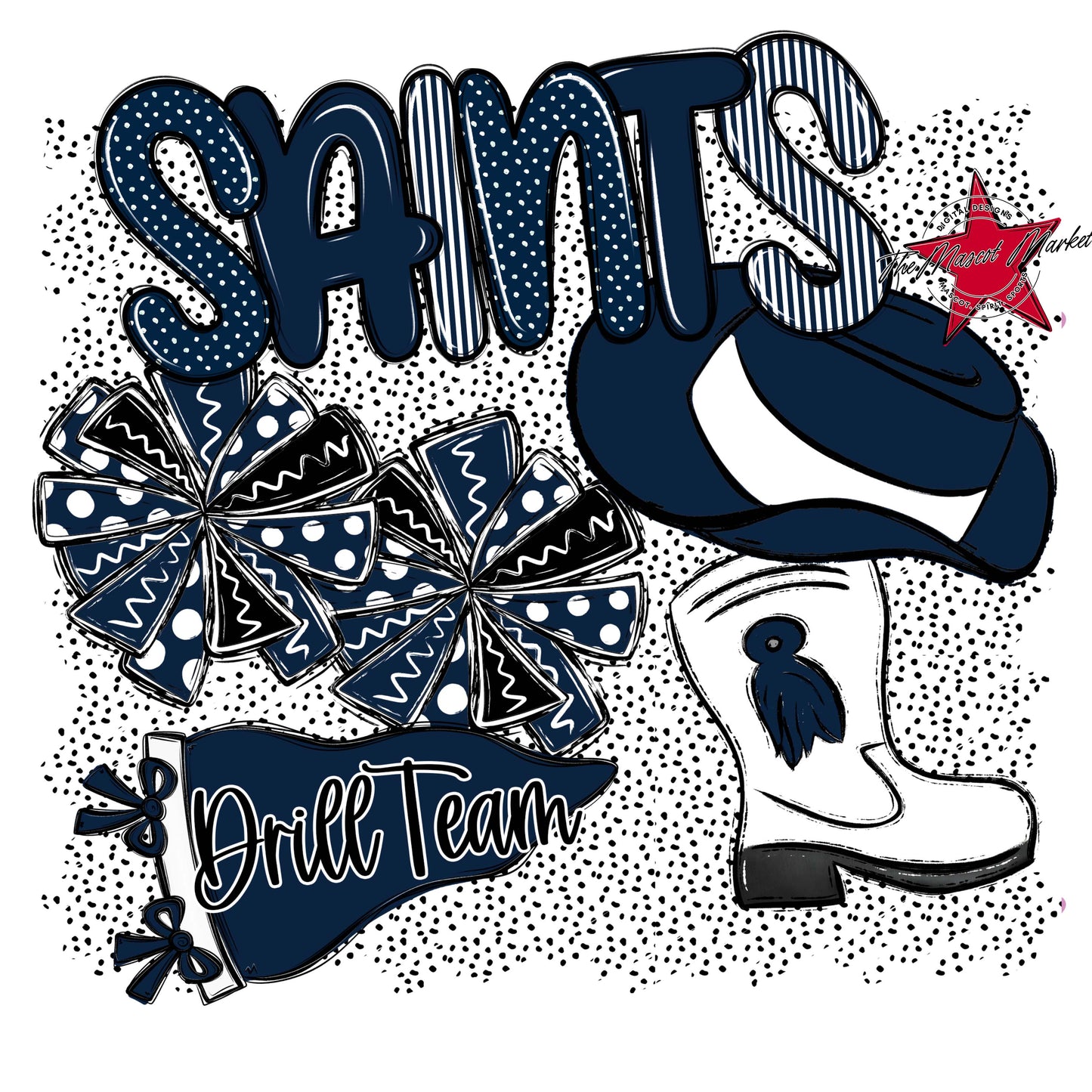 Saints Drillteam Spirit-Navy