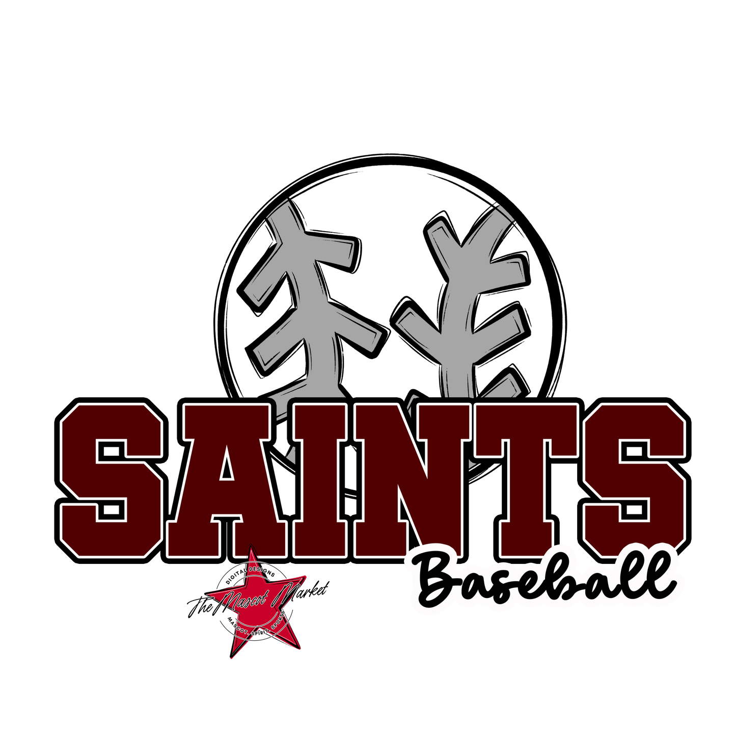 Saints Varsity Baseball-Maroon