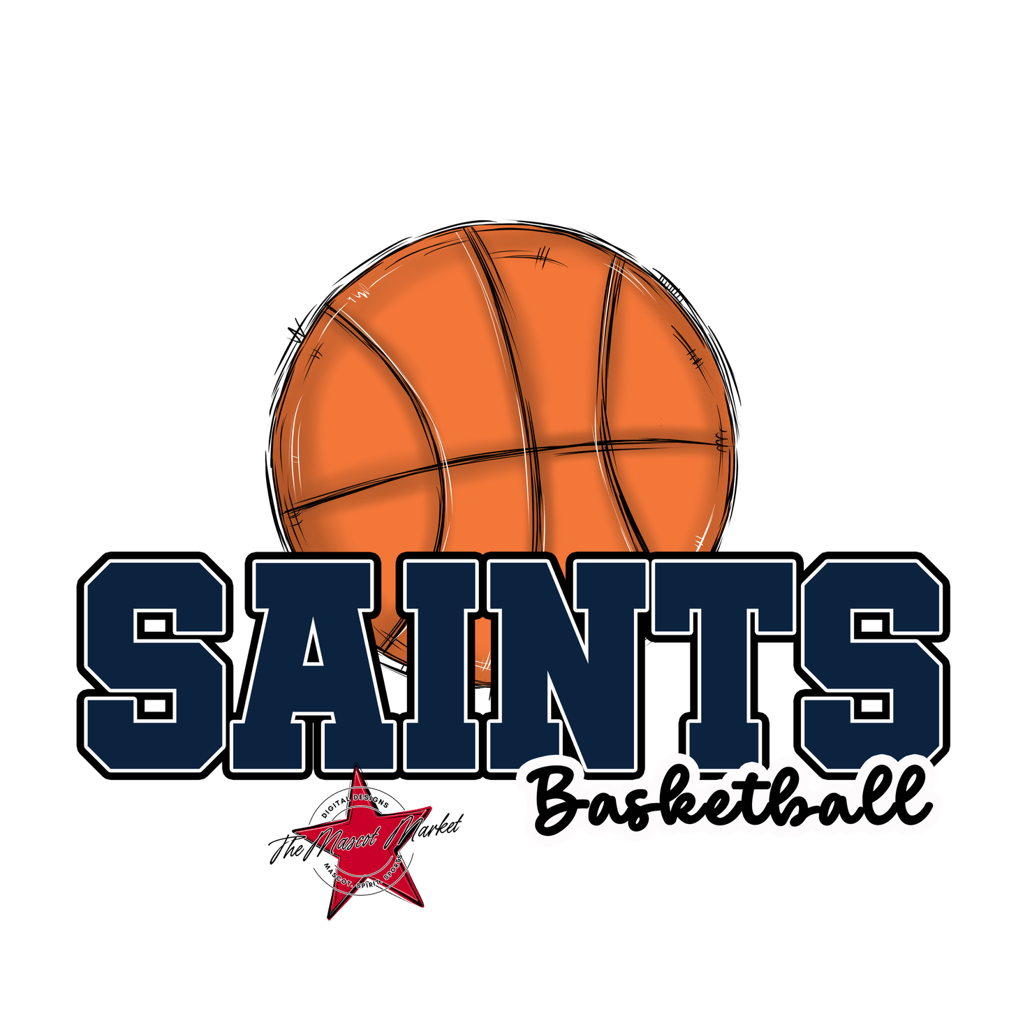Saints Varsity Basketball-Navy